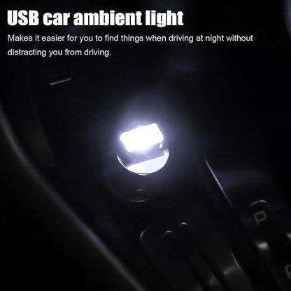 BESULEN Car Interior Atmosphere Lamp, Plug-in USB LED Light, White | Car Interior Atmosphere Lamp, USB LED Ambient Lighting Kit, Universal Fit SUV Sedan Truck, Night Light Decoration - Image 4
