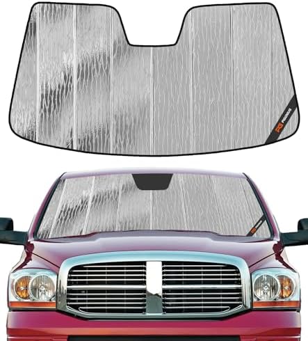 Pigenius Windshield Sun Shade for Dodge Ram 1500 2002-2008 Front Window Sunshade - AstraGuard by Pigenius