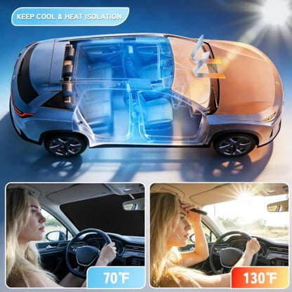 Custom Fit Windshield Sun Shade for RAM 2500 3500 2010-2026 - Image 4