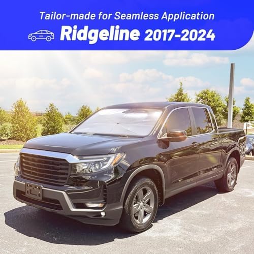 Windshield Sun Shade for Honda Ridgeline 2017-2024, Custom Umbrella Shade - Image 3