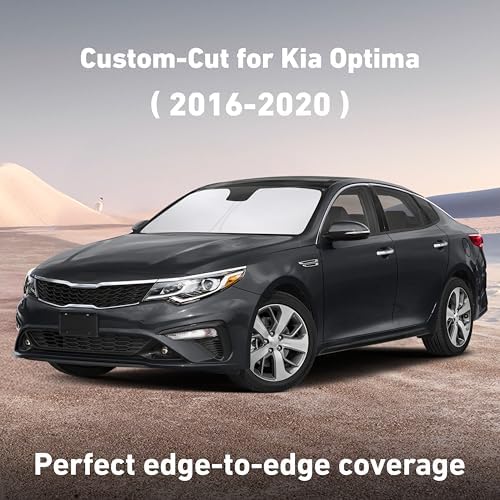 EcoNour Windshield Sunshade Compatible for Kia Optima 2016-2018 2019 2020 - Image 2