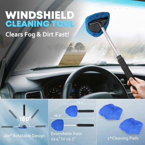 VCANENERGY Car Cleaning kit, Car Interior Detailing kit with 10000pa Car Vacuum Cleaner, Detailing Brush Set, Wheel Brush, Windshield Cleaner Tool, Complete Auto Accessories for Men, Women - Image 5