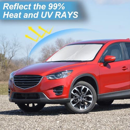 Custom Fit Mazda CX5 CX-5 2013-2016 Windshield Sunshade Front Window Shades - Image 2