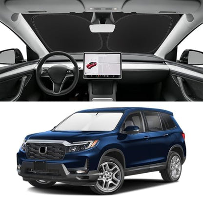 Custom Fit Windshield Sun Shade for Honda Passport 2019-2025 by SLOGENTO