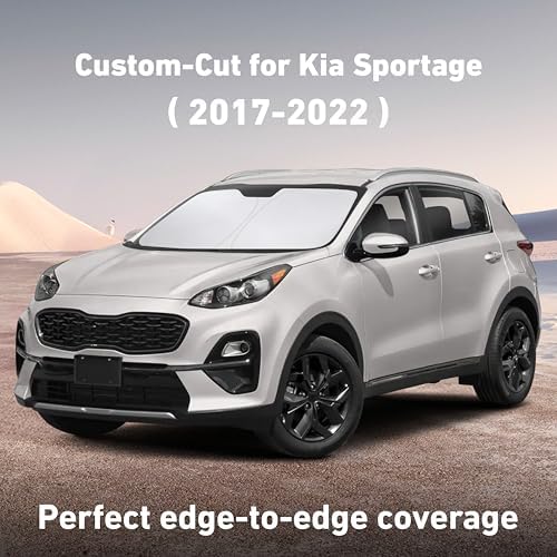 EcoNour Windshield Sunshade Compatible for Kia Sportage 2017-2020 2021 2022 - Image 2