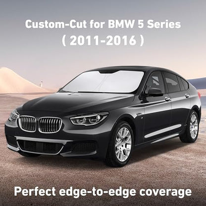 EcoNour Windshield Sunshade Compatible for BMW 5 Series 2011-2014 2015 2016 - Image 2