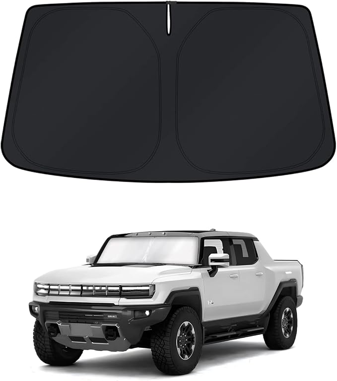 KUST Windshield Sun Shade for GMC Hummer EV 2022-2023 2024 2025 2026 Window Accessories Shade Sun Cover Foldable Block UV Rays Keep Car Cooler by KUST