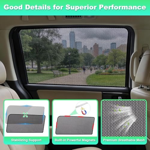 Odyssey Window Shades 2018-2024, Rear Side Mesh, 2PCS - Image 7