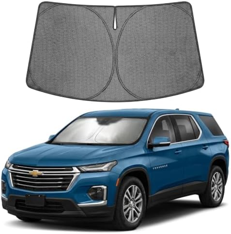Proadsy Custom Fit Car Windshield Sun Shade for 2024-2026 Chevy Traverse by Proadsy