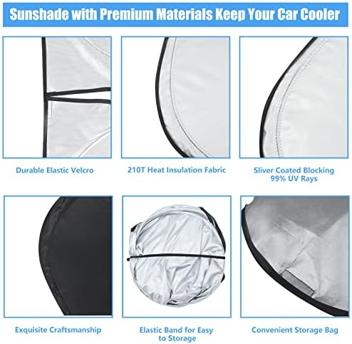 Car Windshield Sun Shade Fit 2026-2016 Toyota Tacoma 2Dr 4Dr Truck - Image 6