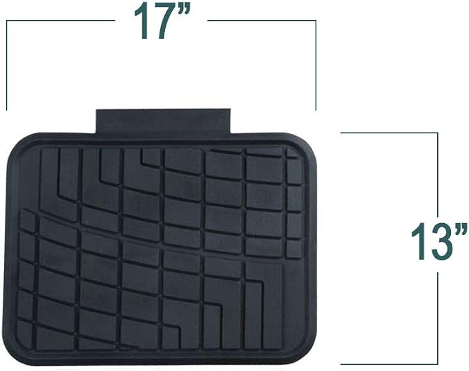 FH Group Automotive Floor Mats - Heavy-Duty Rubber Floor Mats for Cars, Universal Fit Full Set, Climaproof Floor Mats, Trimmable Floor Mats for Most Sedan, SUV, Truck Floor Mats Burgundy - Image 9