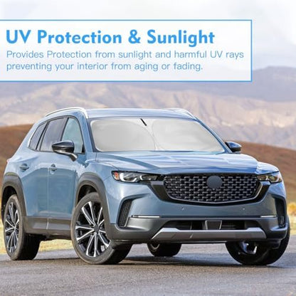 Windshield Sun Shade for Mazda CX-50 Accessories 2023 2024 2025 Window Sunshade Fit Mazda CX50 Sunshade Windshield Cover 4 Layers Front Window Shade Sun Visor Blocks UV Keep Car Cooler - Image 7