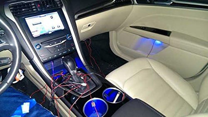 Oznium Brightest Light Bolt - Flush Mount 12V LED Light for Bumper, Grille, Cars Interior, Dash, Ambient Lighting, Motorcycle w/Sleek Aluminum Housing & Screw Nut (11 mm Black, Blue LED) - Image 6