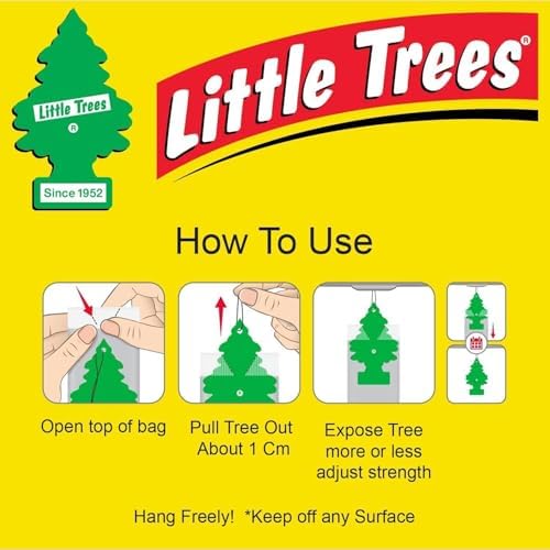 Little Trees Car Air Freshener 6-Pack (Fresh Shave) - Image 6