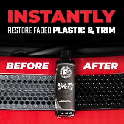 ExoForma Black Trim Restorer - Lasts 6+ Months, Dye Infused Waterproof Plastic Restorer for Cars - Perfect for Faded Bumpers, Trim & Vinyl on Jeeps, Truck Beds, Avalanches & ATVs | 4oz - Image 2
