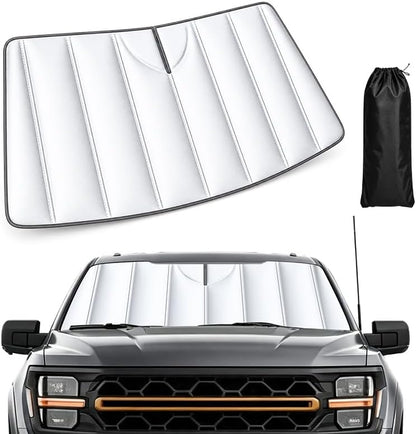Custom Fit Windshield Sun Shade for 2021-2026 Ford F-150,Heat & UV Blocker by Donpeshe