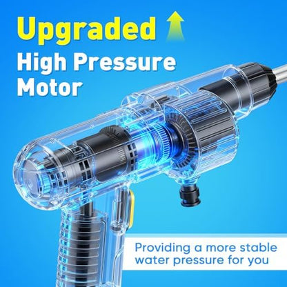 Portable Cordless 600PSI Pressure Washer, 6-in-1 Nozzle with Jet Nozzles - Image 6