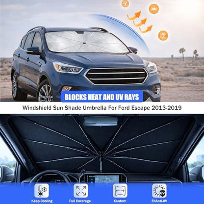 Car Windshield Sun Shade Umbrella for Ford Escape 2013-2019 - Image 3