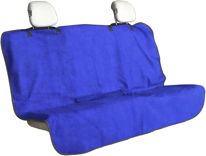 Osilly Car Seat Cover Towel Fabric, Anti-Slip Blue Bench | Soft texture, granular backing, washable staff protection, easy cover adjustment, universal fit, car interior accessories by Osilly
