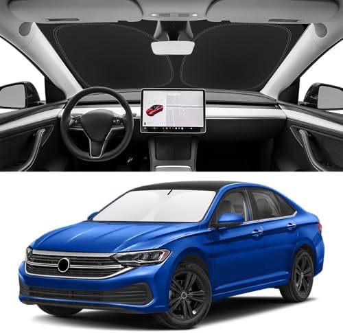 Custom Fit Windshield Sun Shade for VW Jetta 2019-2026 by SLOGENTO