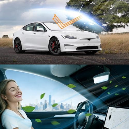 Windshield Sun Shade for 2012-2026 Tesla Model S - Image 6