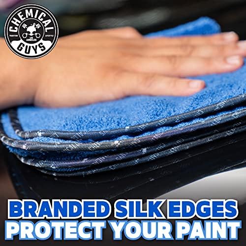 Chemical Guys, Professional Microfiber Towels, 16 x 16 in, Blue, 3 Pack - Image 2