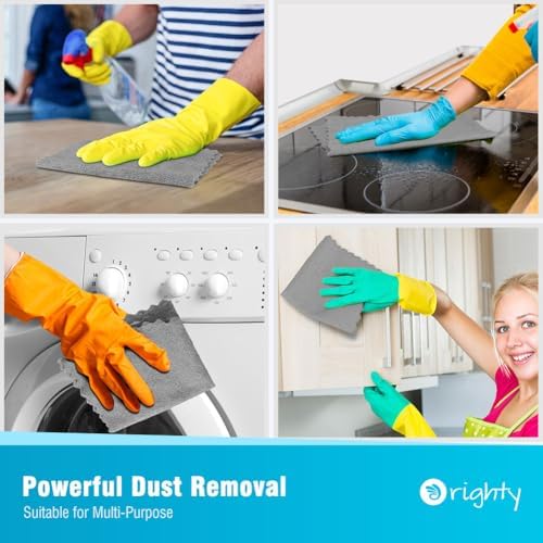 Orighty Microfiber Cleaning Cloth Bulk, 50 Pack Shop Towels 12x12 in, Grey - Image 6