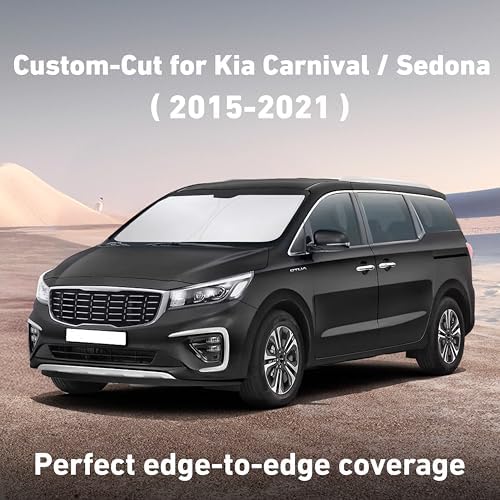 EcoNour Windshield Sunshade Compatible for Kia Carnival/Sedona 2015-2021 - Image 2