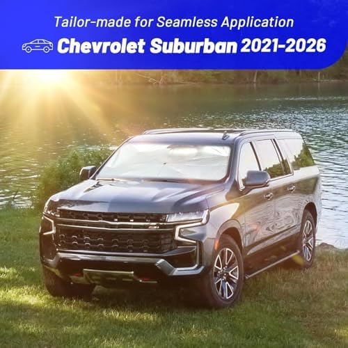 Windshield Sun Shade Fit for Chevrolet Suburban 2021-2026, Umbrella Shades - Image 3