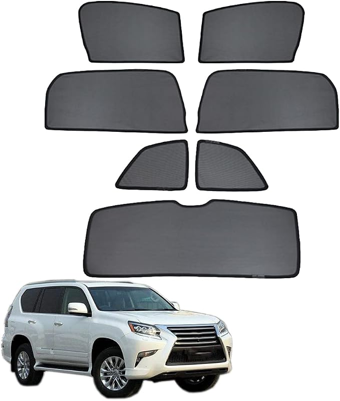 Car Window Sun Shade for GX 460 2010-2022 Magnetic Curtain,7PCS | Side window,Rear Window,Sun UV Protection Cover for Baby Sleeping, Auto Accessories by GCCV