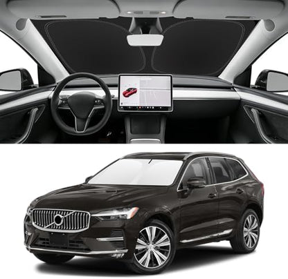 Custom Fit Windshield Sun Shade for Volvo XC60 2018-2026 by SLOGENTO