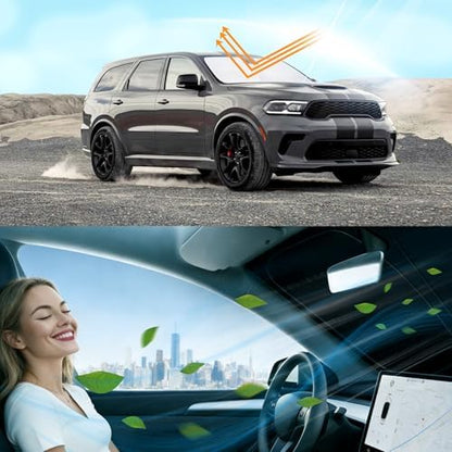 Windshield Sun Shade for 2015-2023 Dodge Challenger - Image 6