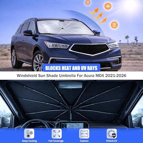 Car Windshield Sun Shade Umbrella for Acura MDX 2021-2026 - Image 3