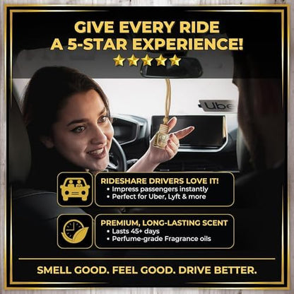 Urban Naturals Car Air Freshener Diffuser 3 Pack, 24K Citron Hotel Scent - Image 7