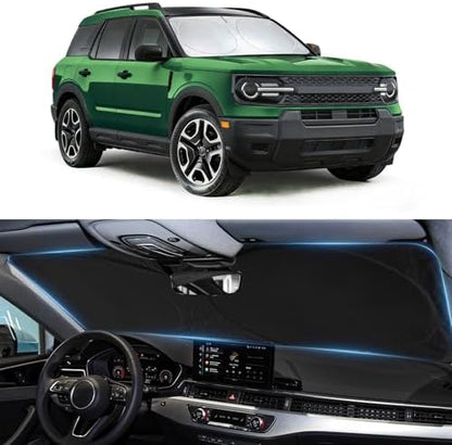 Windshield Sun Shade for Ford Bronco Sport 2021-2024 2025 2026 Sun Visor by BOODANCARS