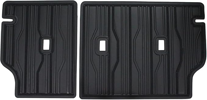 BestEvMod Vehicle Mat Cargo Liner Compatible with Mustang Mach E 2021-2026 Accessories Second Row Seats Back Protector Cover All Weather Pet Mat(Rear Seat Back Protector) 3 Openings - Image 4