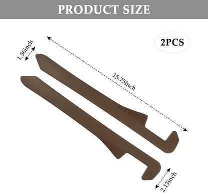 IHOTDER Car Seat Gap Filler,Super Flexible Car Side Seat Gap Filler Car Accessories for Women & Men,Universal CCar Organizer Between Seats for Tightly Filling Seat Gaps(Brown/2PCS) - Image 2