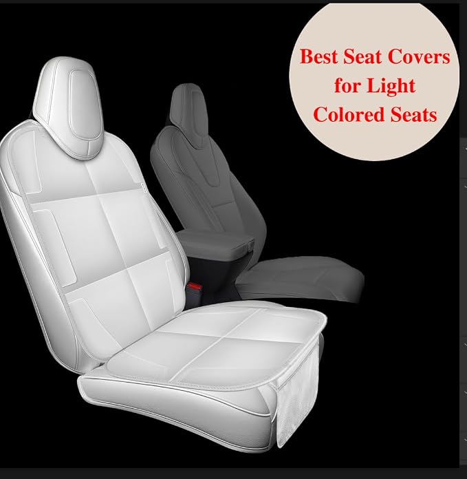 Meolsaek Car Seat Protector for Child Car Seat，Non-Slip Backing No Imprints | Durable Car Seat Mat 600D Fabric, Waterproof Car Seat Cover with Thick Pad - Image 5