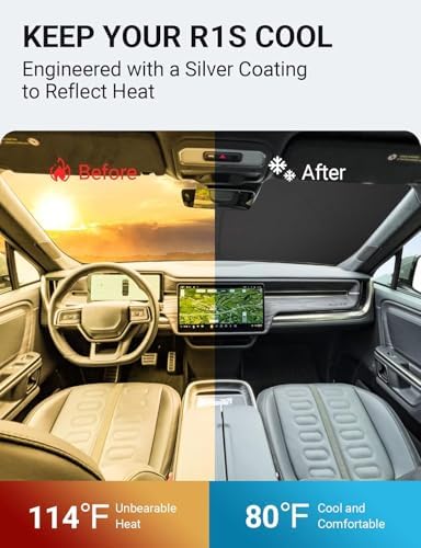 Proadsy Custom Fit Car Windshield Sun Shade for 2020-2026 Benz GLS-Class - Image 3