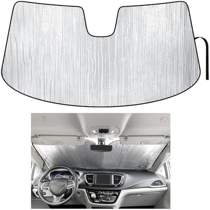 Front Windshield Sunshade for 2017-2026 Chrysler Pacifica Minivan by YelloProAutomotive