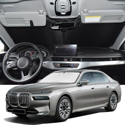 Windshield Sunshade for BMW 7-Series 2016-2022 Sun Shade Windshield by ZOIBVCARSUNSHADE