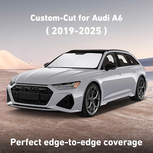 EcoNour Windshield Sunshade Compatible for Audi A6 2019-2023 2024 2025 - Image 2