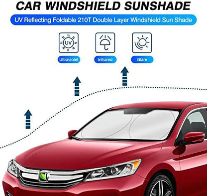 KUST Windshield Sun Shade for Honda Accord 2013-2015 2016 2017 Accessories Custom Fit Sunshade Foldable Sun Protector Block UV Rays Keep Your Car Cooler - Image 2