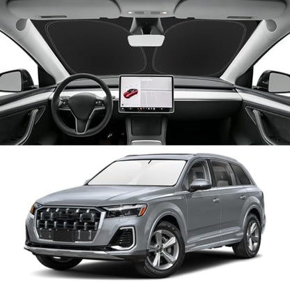 Custom Fit Windshield Sun Shade for Audi Q7 2017-2026 by SLOGENTO