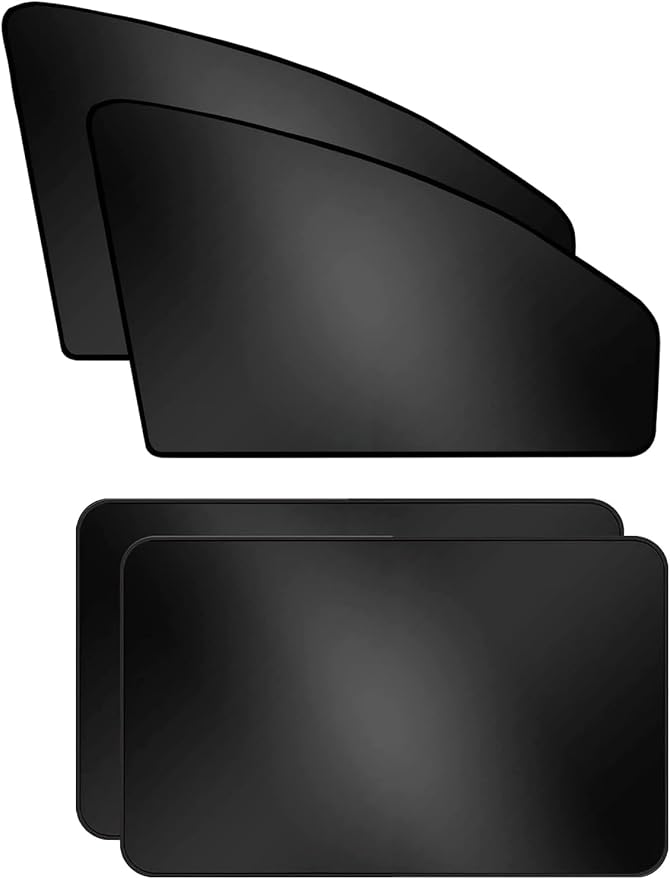 ZATOOTO Magnetic Car Window Shades for Side Window Sun Shade, Full Blackout | 4 Pack Car Privacy Curtains, Heat Insulation, UV‑Block, Metal Frame Fit, Great for Travel, Camping - Image 9