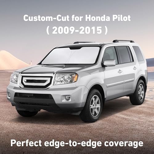 EcoNour Windshield Sunshade Compatible for Honda Pilot 2009-2013 2014 2015 - Image 2