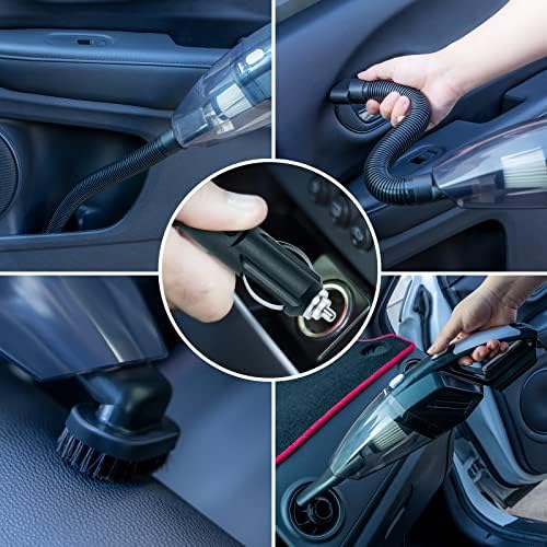 20Pcs Car Cleaning Wash Kit Interior Detailing Cleaner Kit with High Power Handheld Vacuum, Brush Set, Windshield Tool, Duster, Towels, Complete Car Care Tools, Blue - Image 3