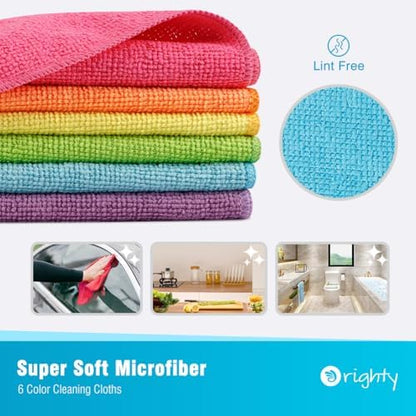 Orighty Microfiber Cleaning Cloth, Cleaning Rags, 12 Pack, 12x11 in - Image 2