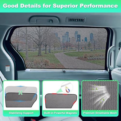 Sienna Window Shades 2021-2025, Rear Side Mesh, 2PCS - Image 7