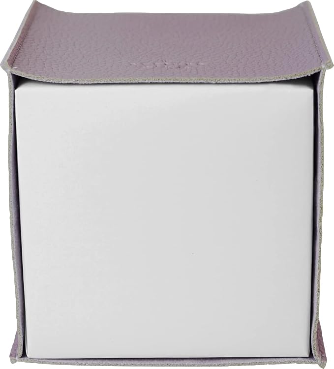 Carrotez Tissue Box Cover, [Refined] Modern PU Leather Square Tissue Box Holder - Decorative Holder/Organizer for Bathroom Vanity Countertop, Night Stands, Office Desk & Car 5"X5"X5" - Lavender - Image 7